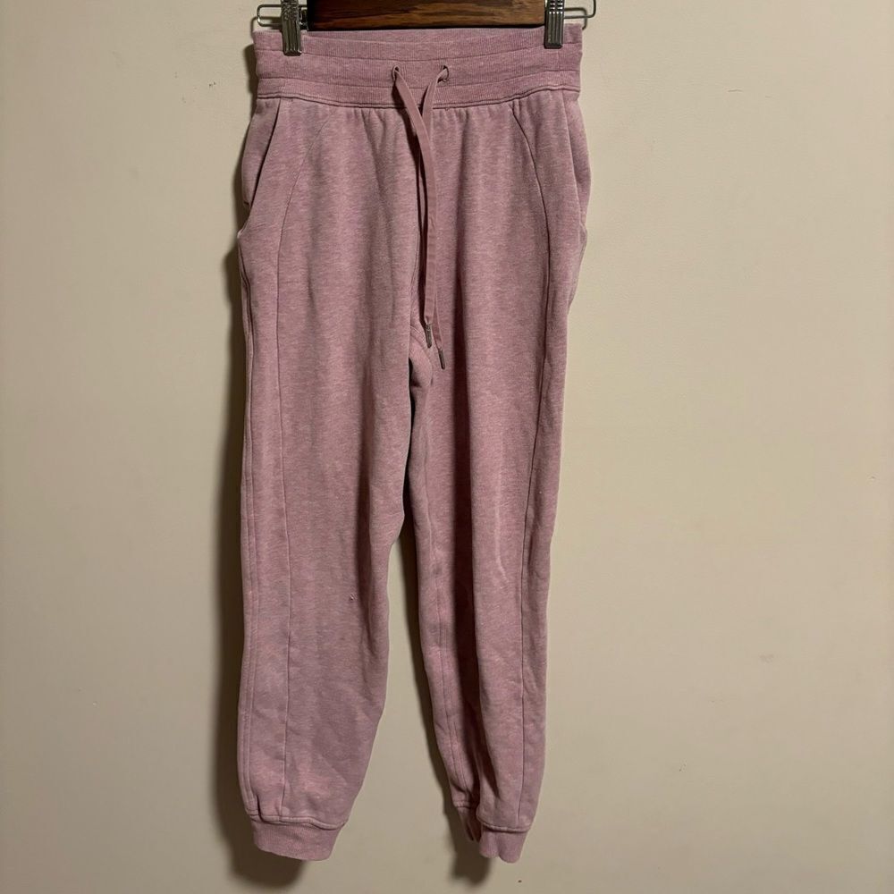 Lululemon Scuba High-Rise Jogger Heathered Pink Taupe- Size 2